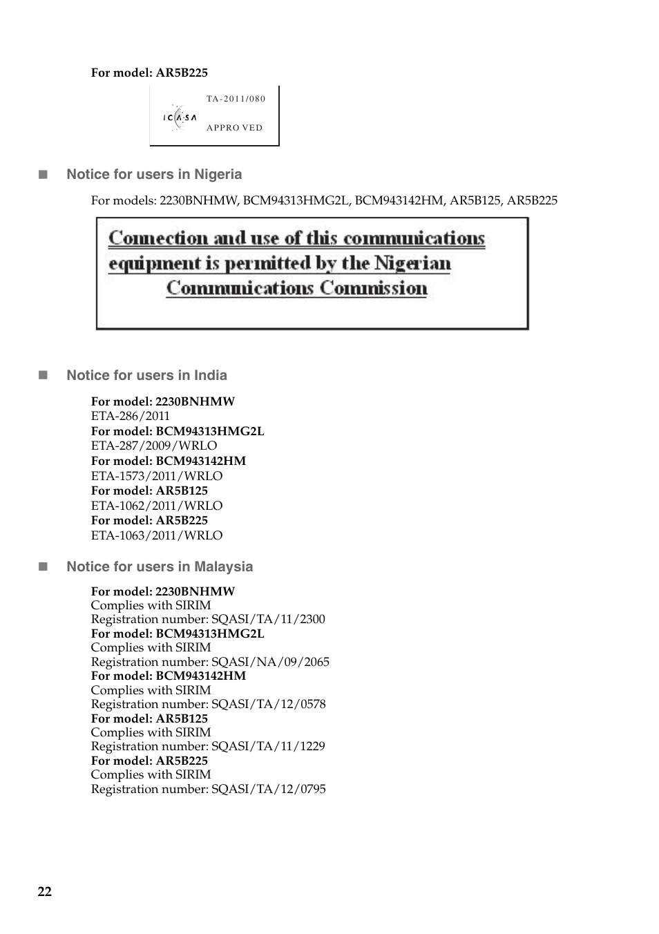 Lenovo IdeaPad P500 Touch Notebook User Manual | Page 23 / 28