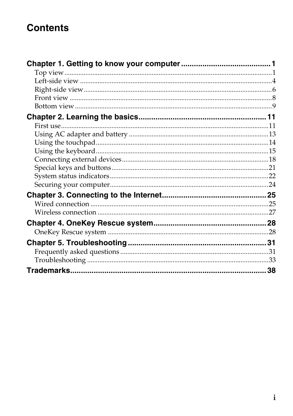 Lenovo IdeaPad U410 User Manual | Page 3 / 44