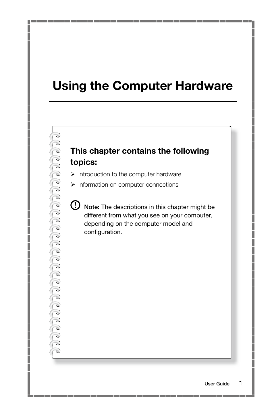 Using the computer hardware | Lenovo C255 All-in-One User Manual | Page 6 / 29