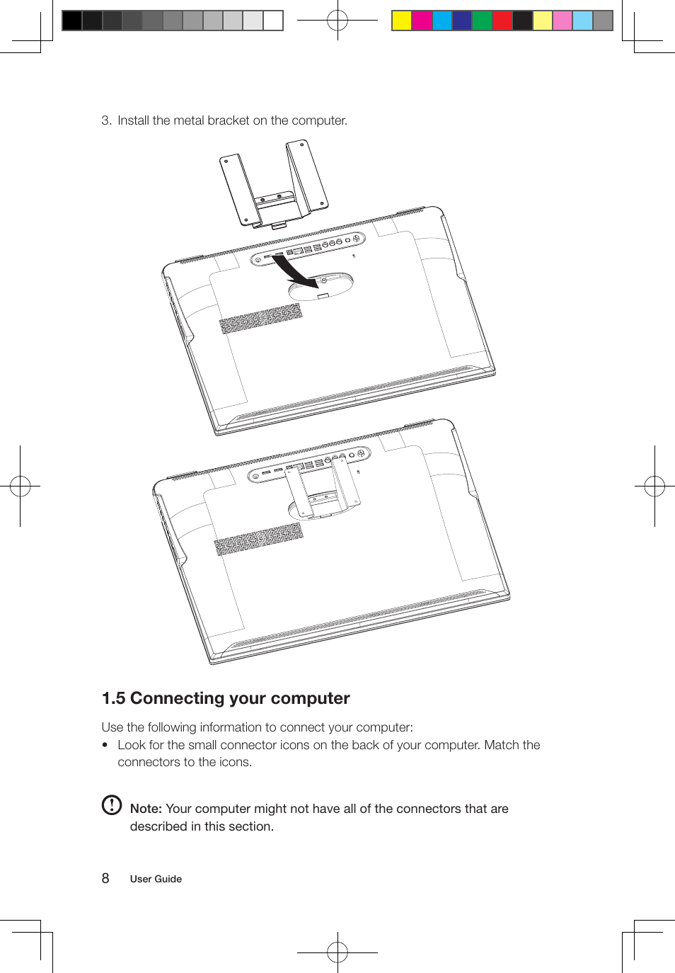 5 connecting your computer | Lenovo IdeaCentre A700 User Manual | Page 13 / 67