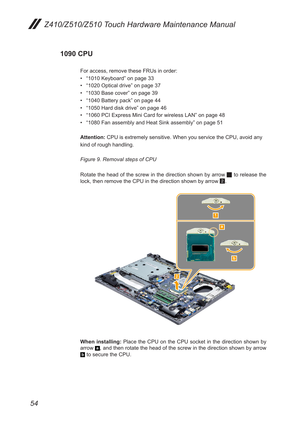 1090 cpu | Lenovo IdeaPad Z410 Notebook User Manual | Page 58 / 114