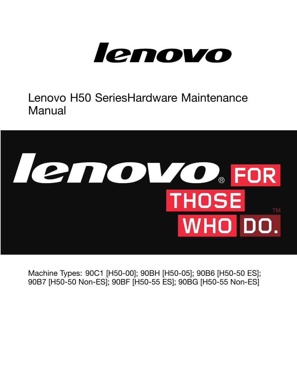 Lenovo H50-50 Desktop User Manual | 91 pages