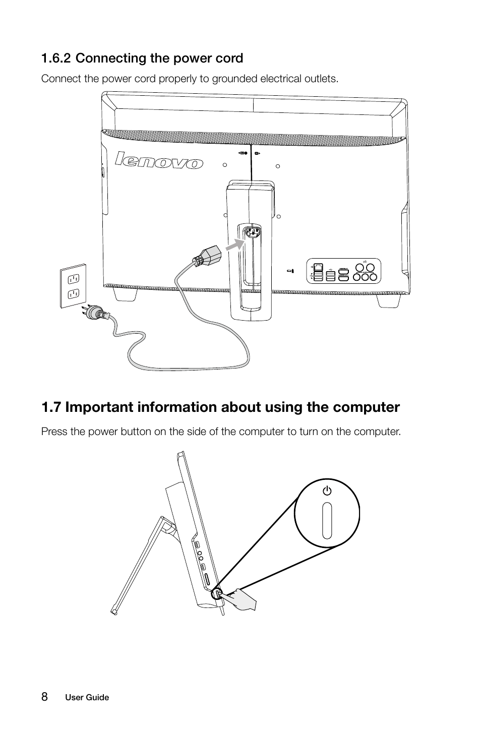 7 important information about using the computer | Lenovo IdeaCentre B540 User Manual | Page 13 / 67