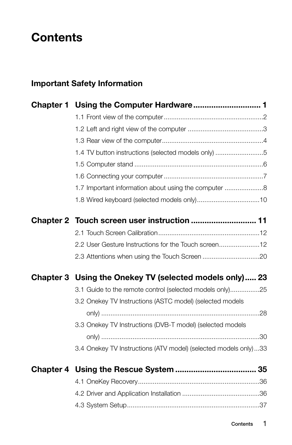 Lenovo IdeaCentre B540 User Manual | Page 4 / 67