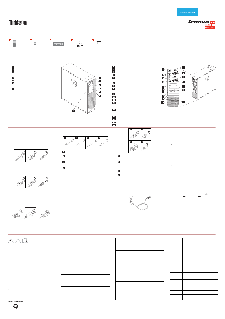 Lenovo ThinkStation C30 User Manual | 2 pages