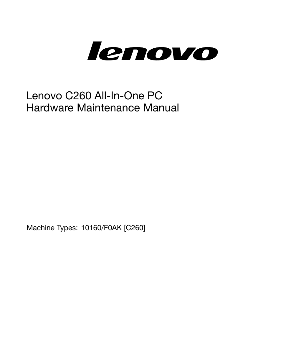 Lenovo C260 Touch All In One User Manual | Page 3 / 51