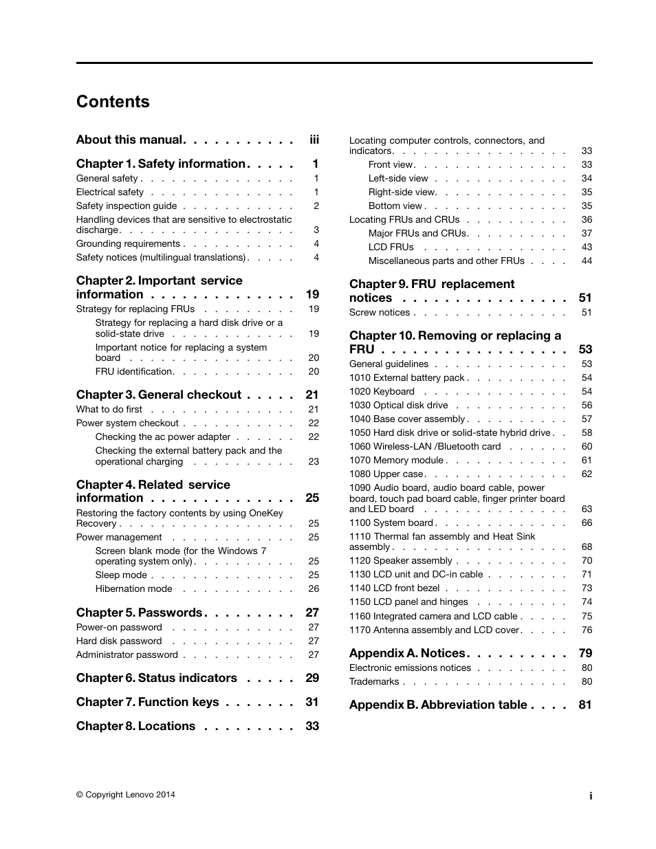 Lenovo E40-70 Notebook User Manual | Page 3 / 90