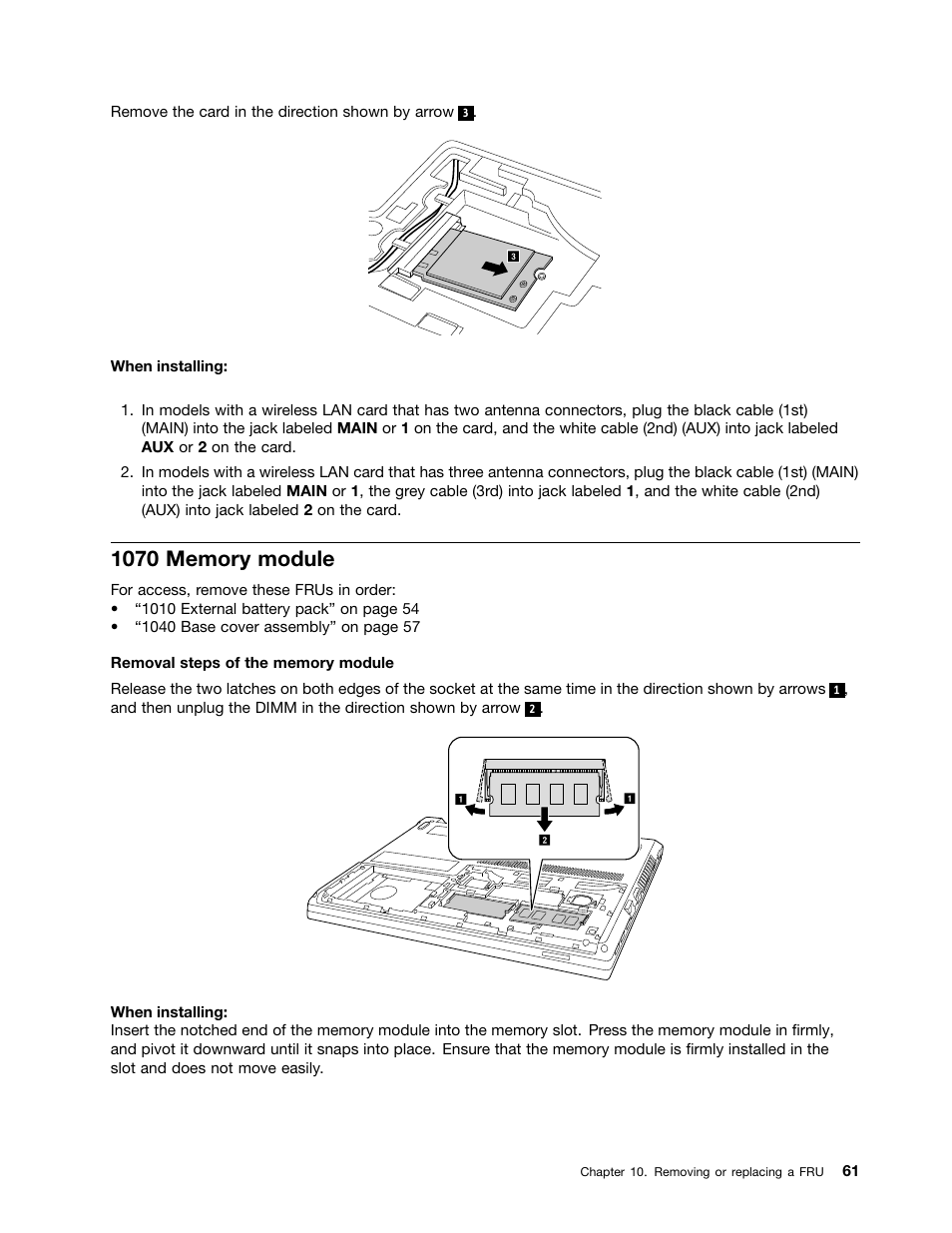 1070 memory module | Lenovo E40-70 Notebook User Manual | Page 67 / 90