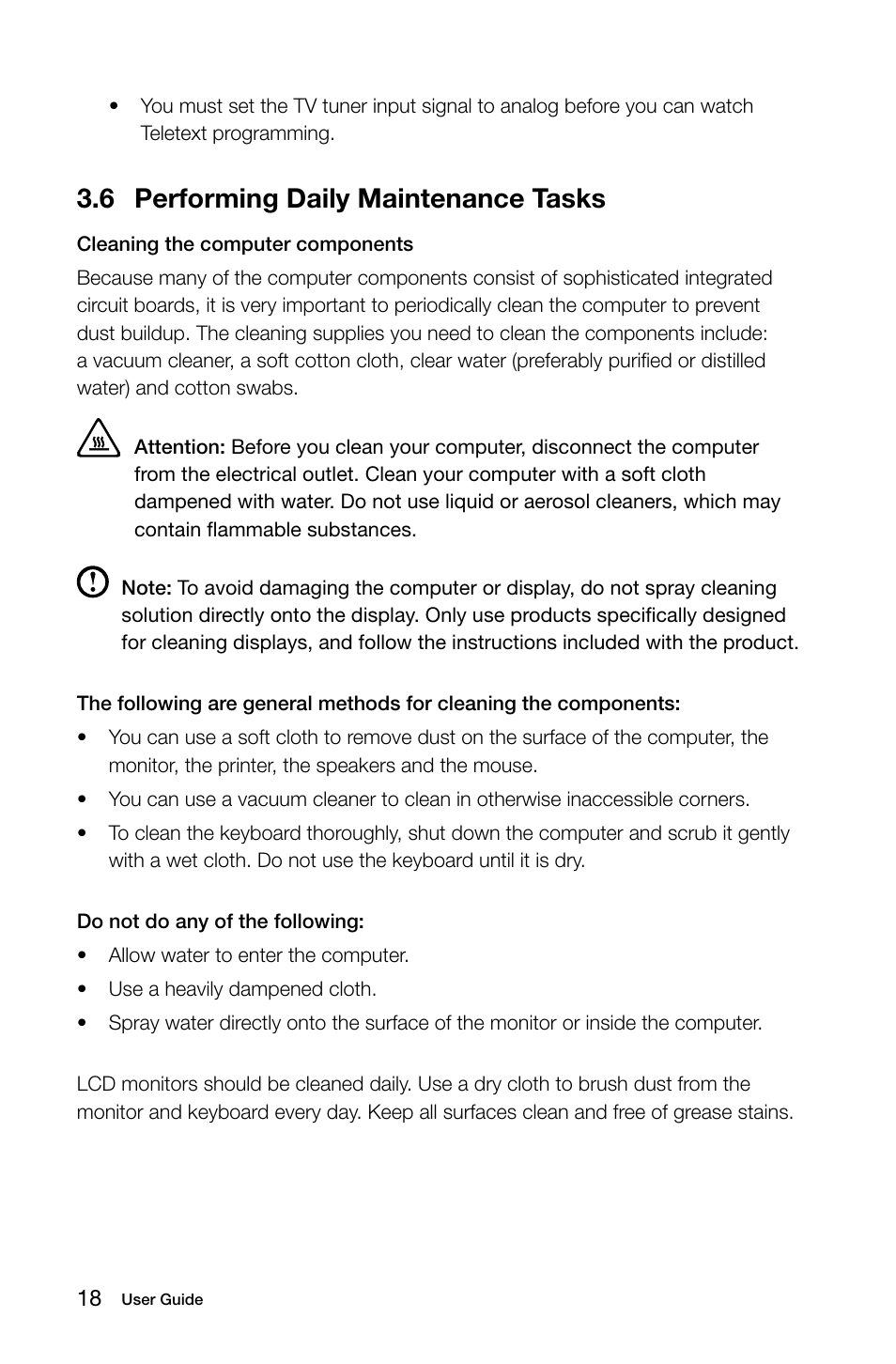 6 performing daily maintenance tasks | Lenovo H520s Desktop User Manual | Page 23 / 43