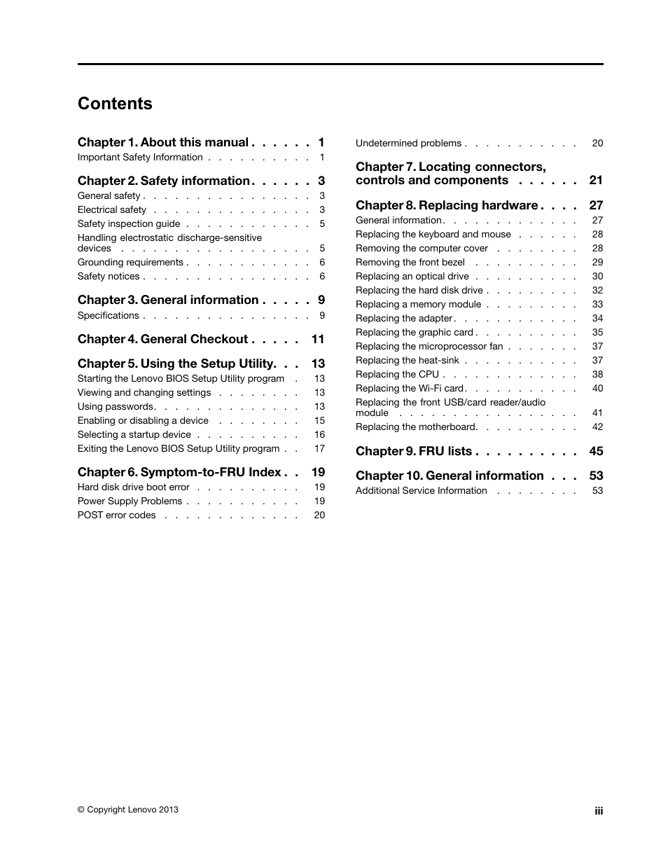 Lenovo H530s Desktop User Manual | Page 5 / 59