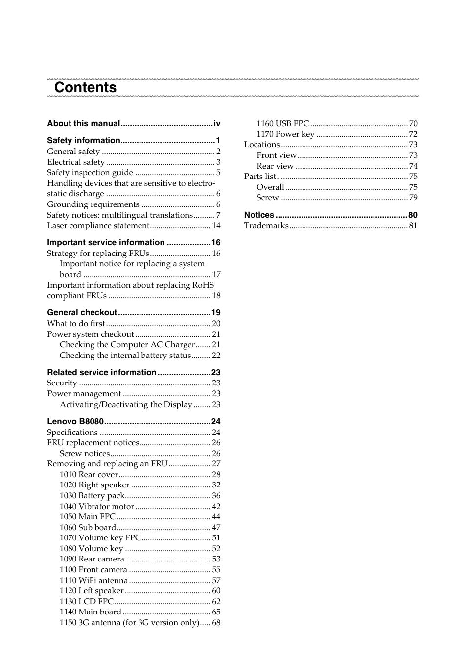 Lenovo Yoga Tablet 10 HD+ B8080 User Manual | Page 3 / 85