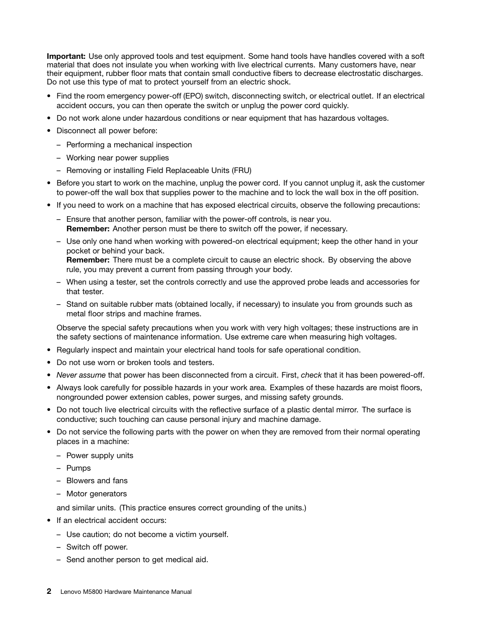 Lenovo M5800 Desktop User Manual | Page 8 / 120