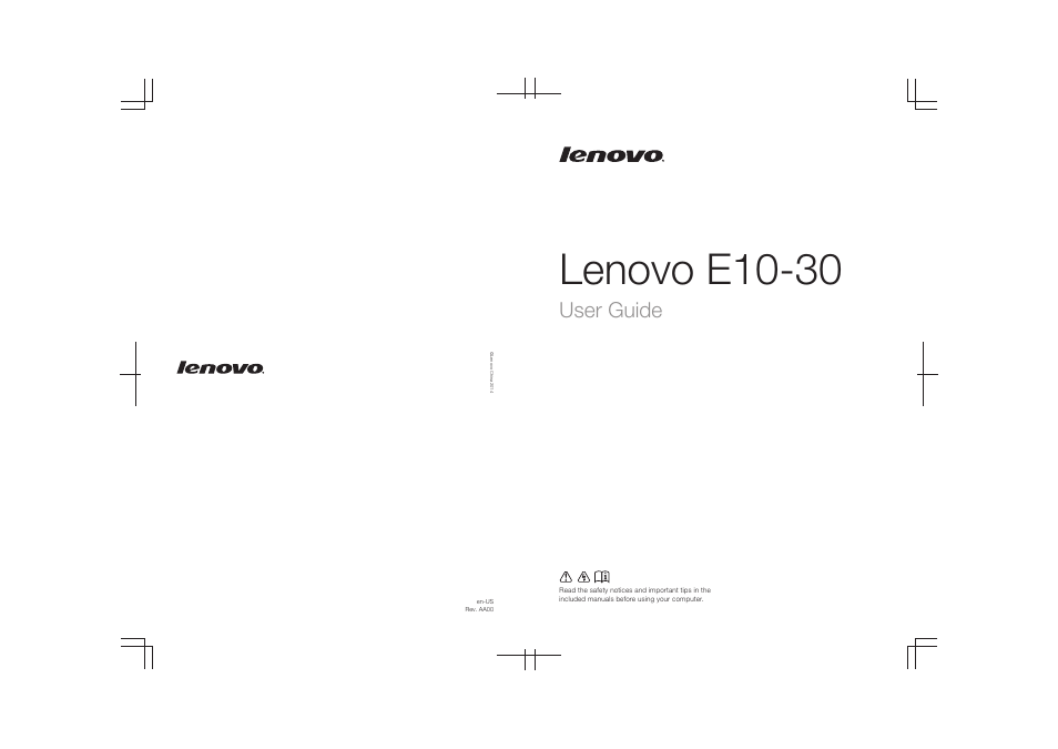 Lenovo E10-30 User Manual | 42 pages