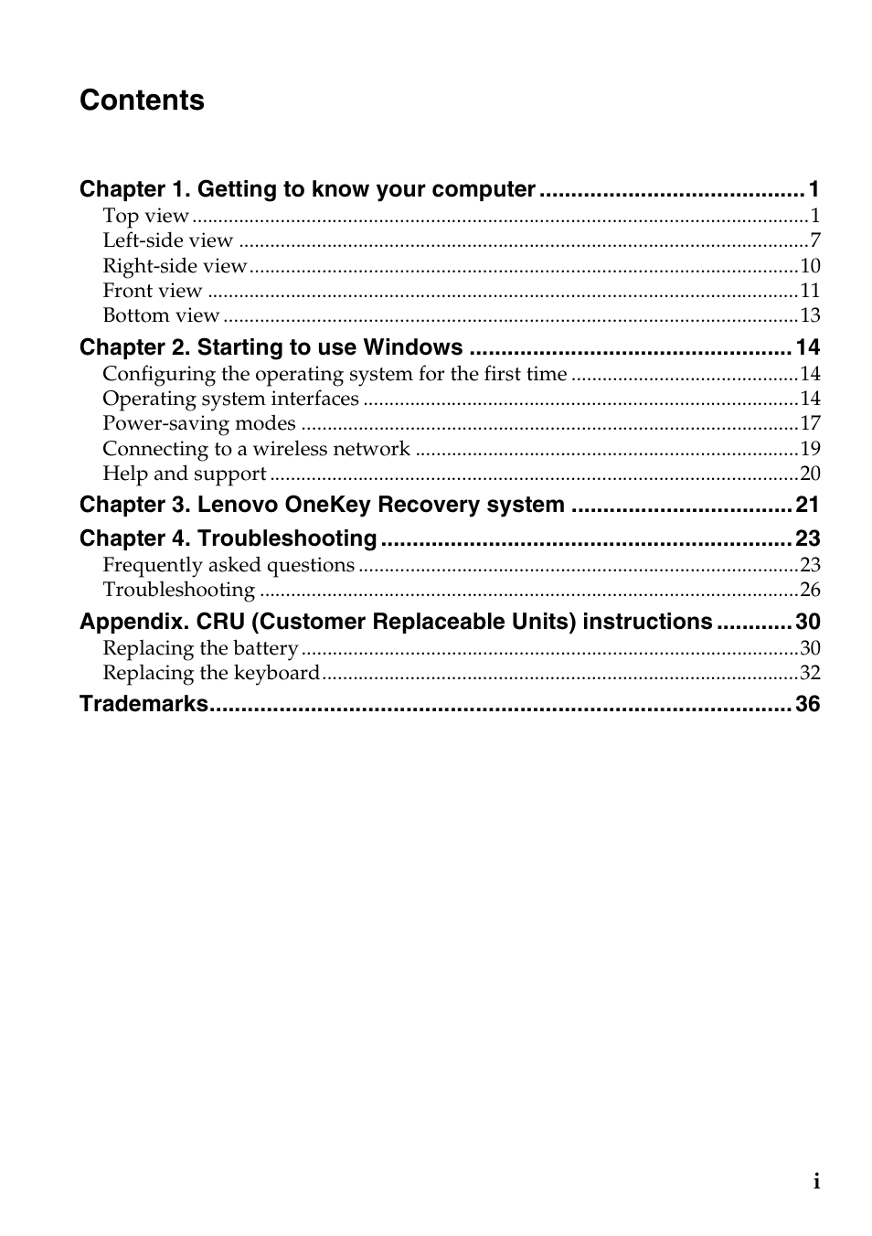 Lenovo E10-30 User Manual | Page 3 / 42