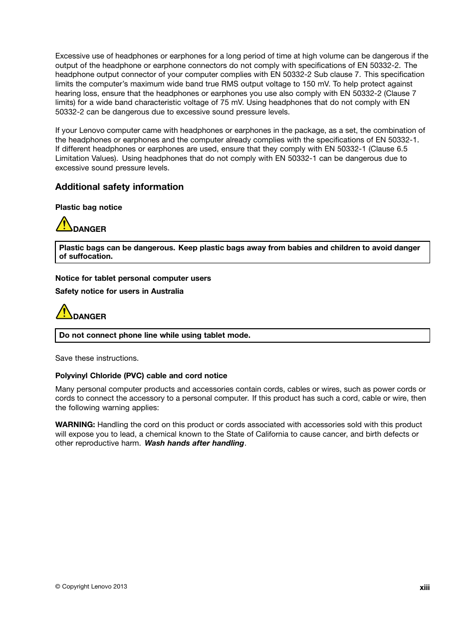 Lenovo ThinkPad Yoga User Manual | Page 15 / 152