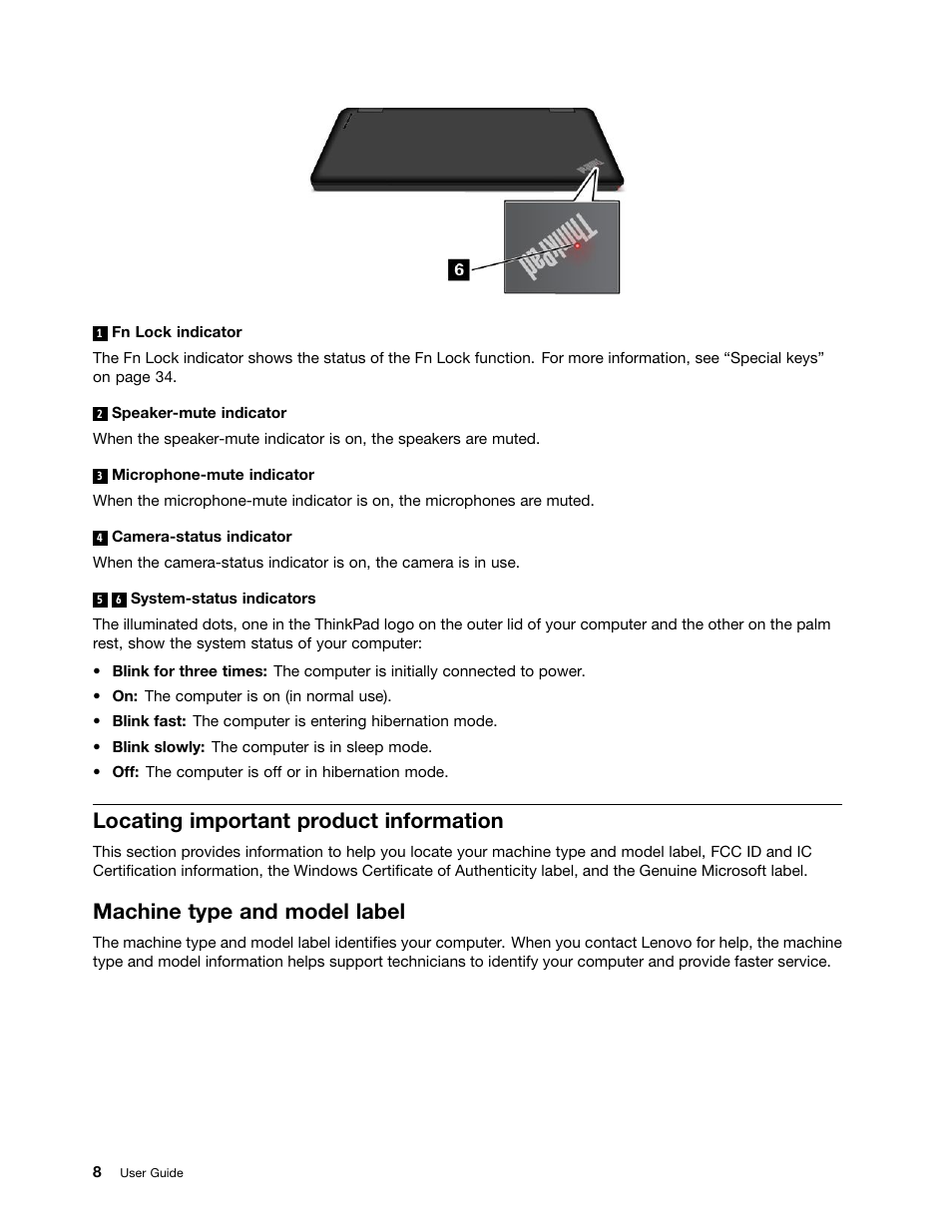 Locating important product information, Machine type and model label | Lenovo ThinkPad Yoga User Manual | Page 24 / 152