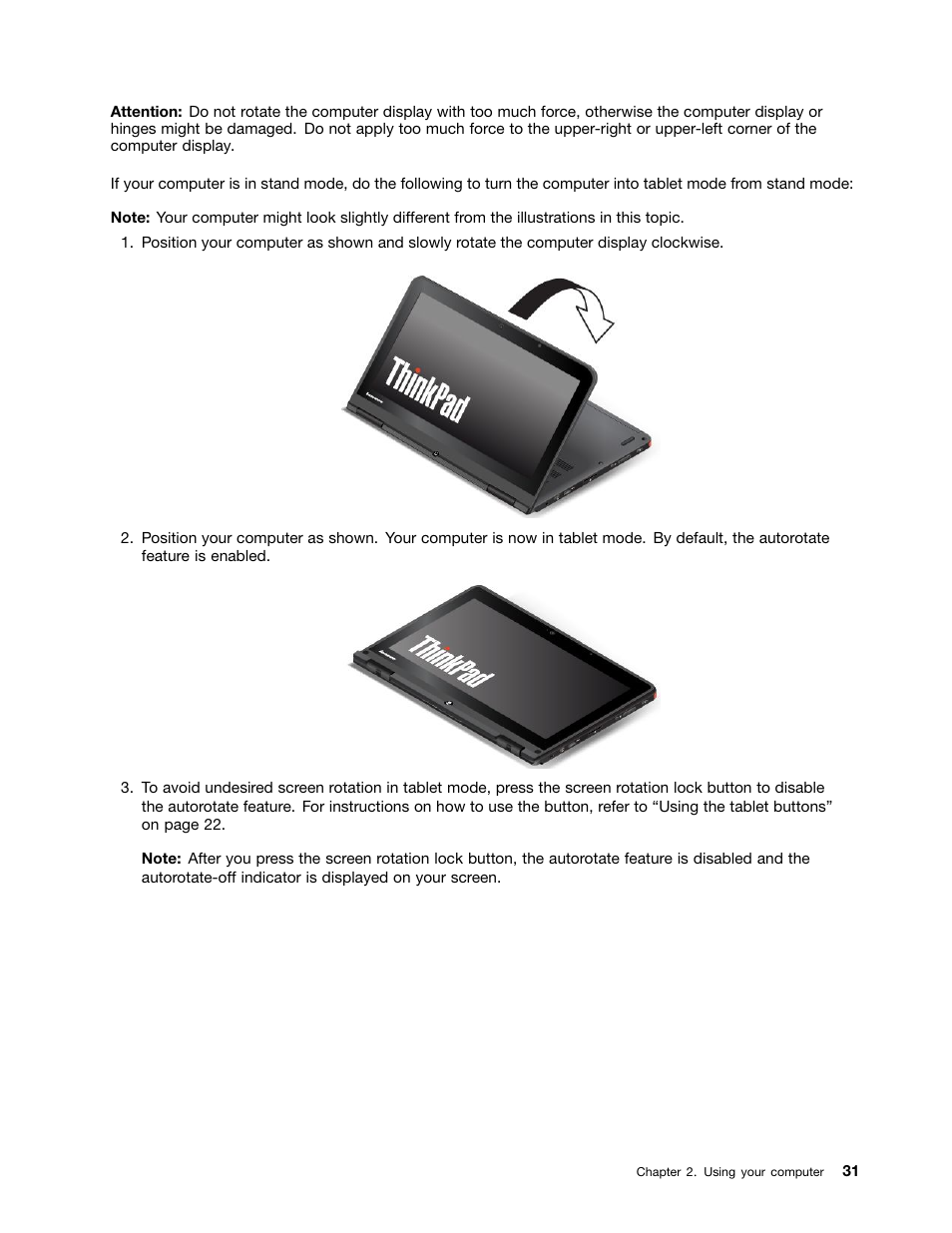 Lenovo ThinkPad Yoga User Manual | Page 47 / 152