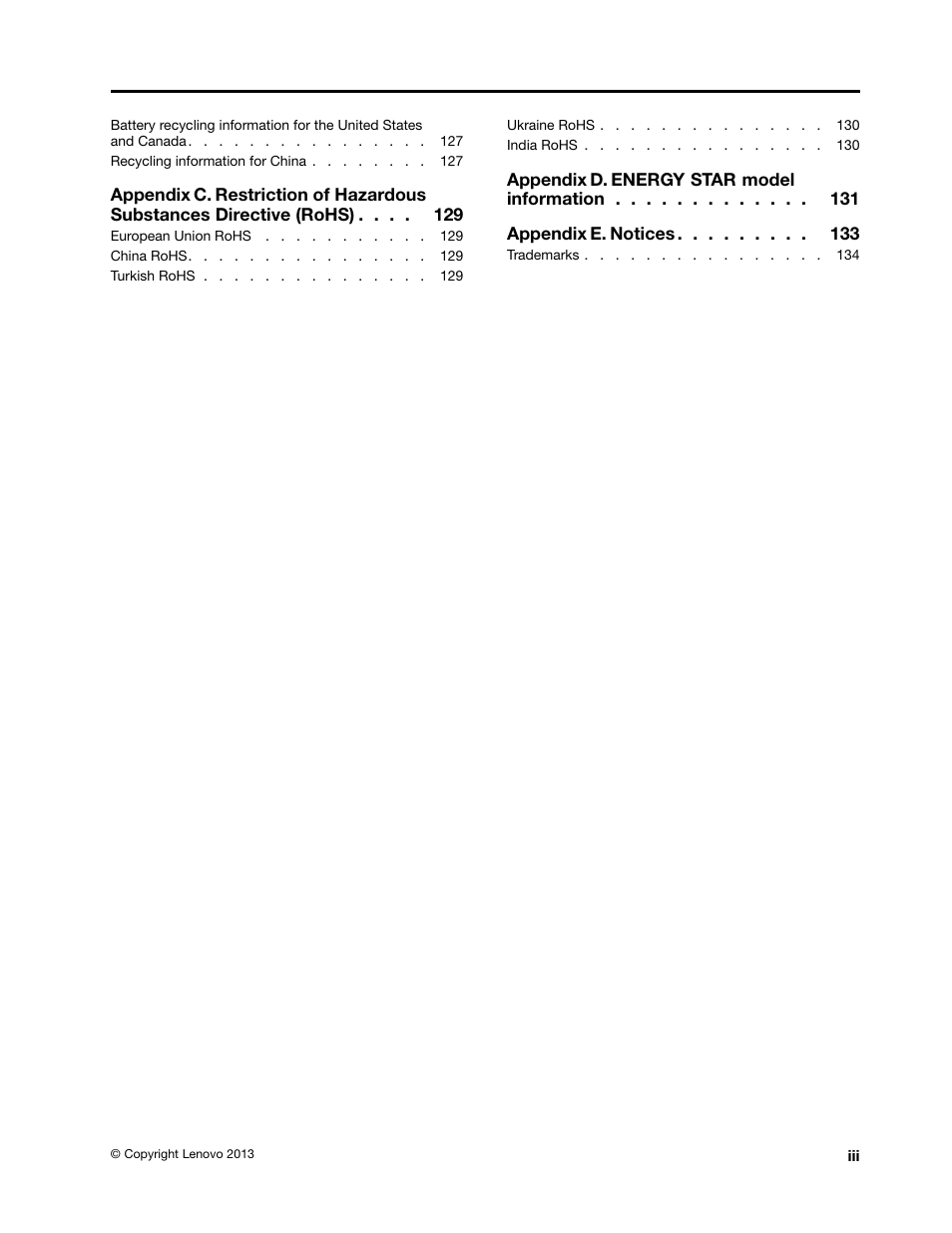 Lenovo ThinkPad Yoga User Manual | Page 5 / 152