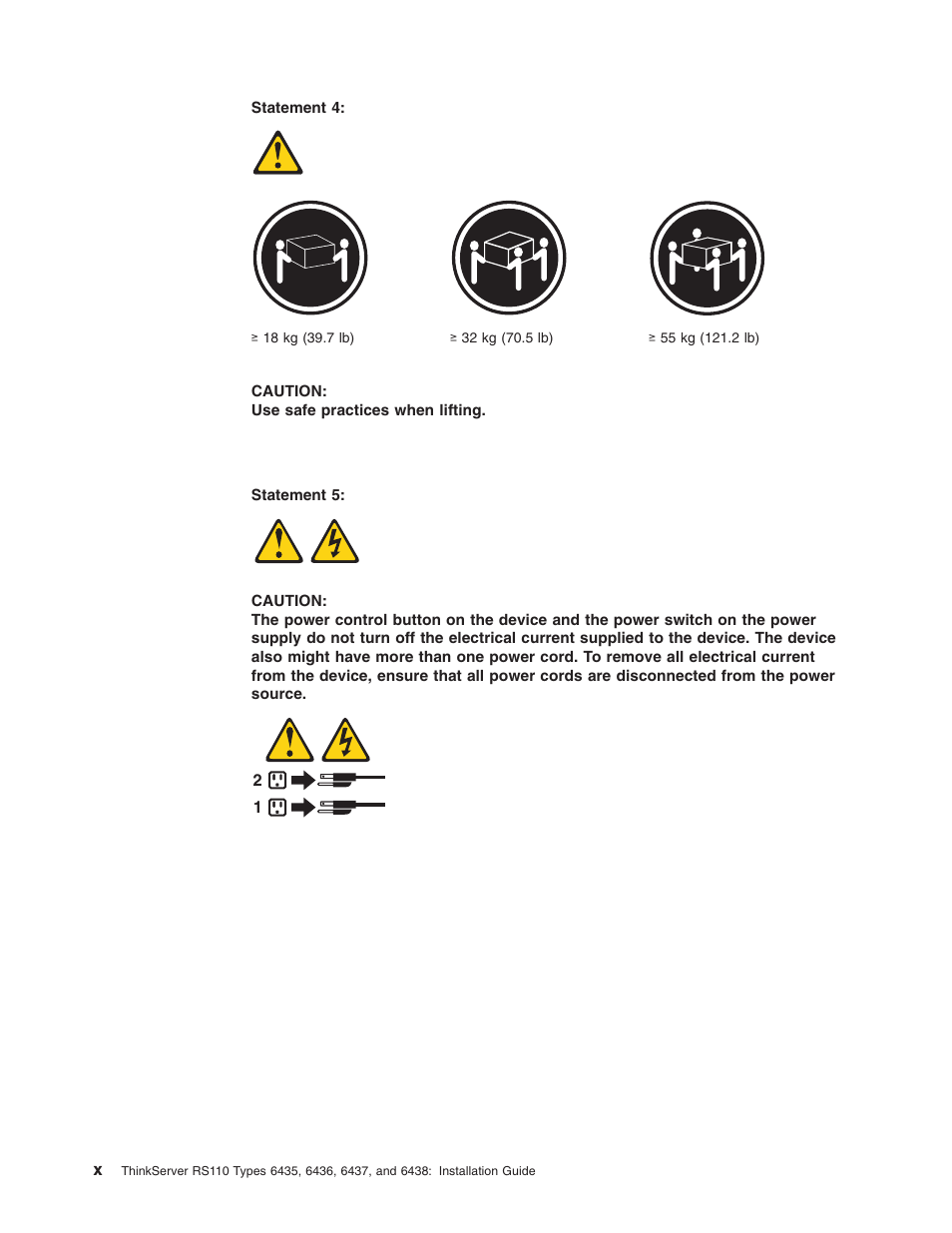 Lenovo ThinkServer RS110 User Manual | Page 12 / 90