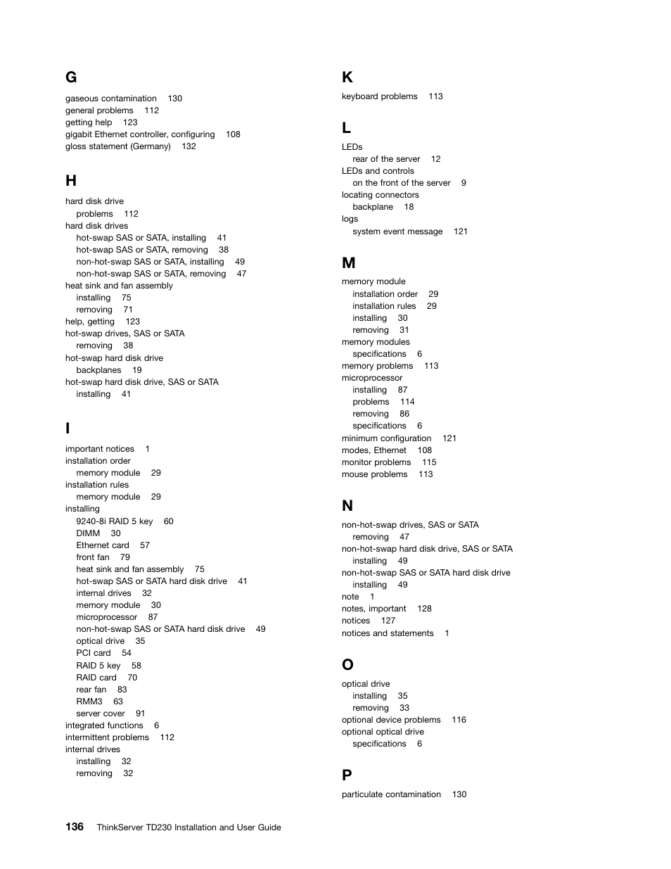 Lenovo THINKSERVER TD230 User Manual | Page 146 / 150