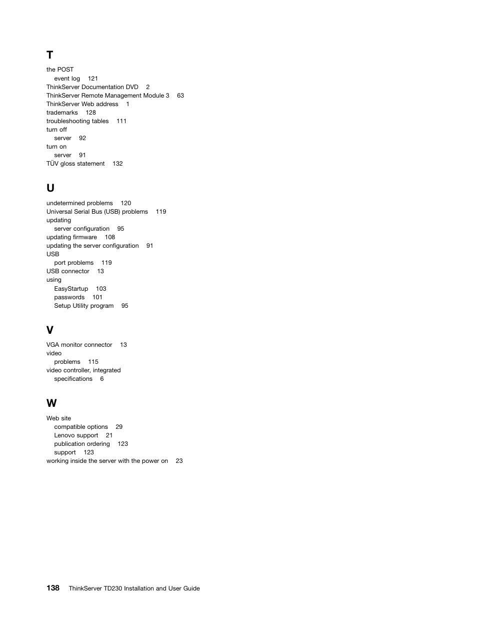Lenovo THINKSERVER TD230 User Manual | Page 148 / 150