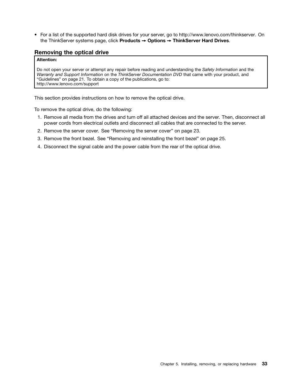 Lenovo THINKSERVER TD230 User Manual | Page 43 / 150