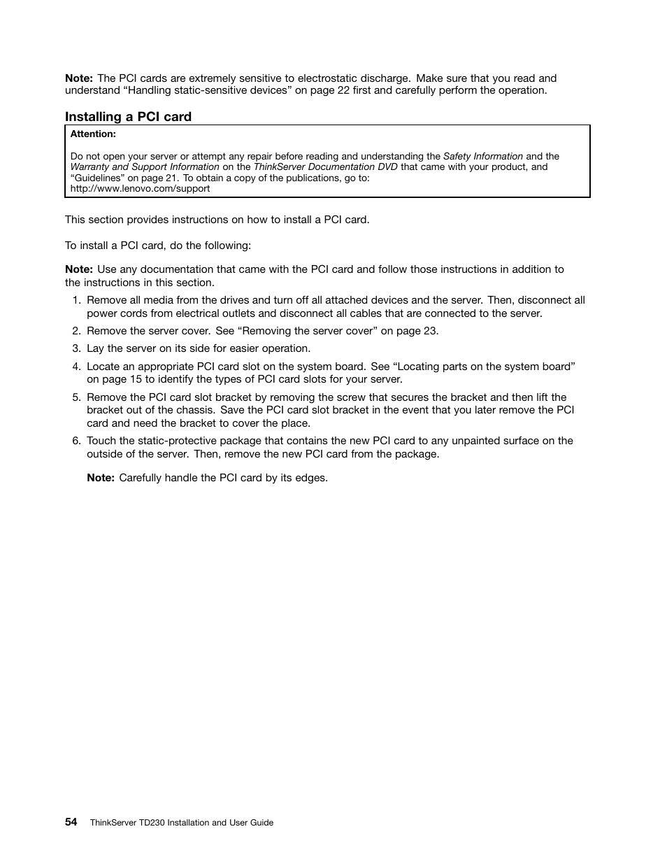 Lenovo THINKSERVER TD230 User Manual | Page 64 / 150