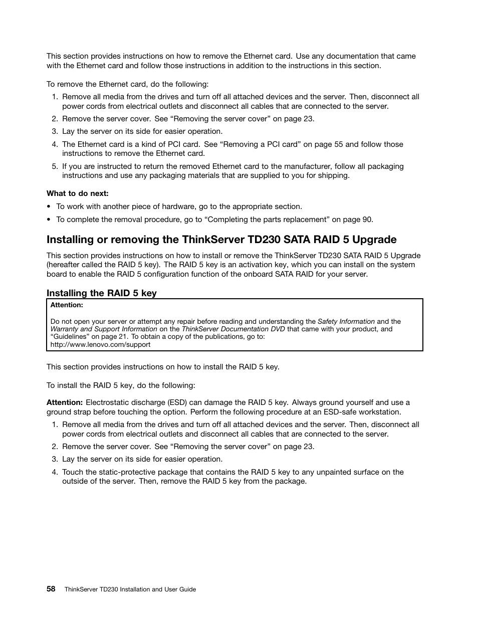 Lenovo THINKSERVER TD230 User Manual | Page 68 / 150
