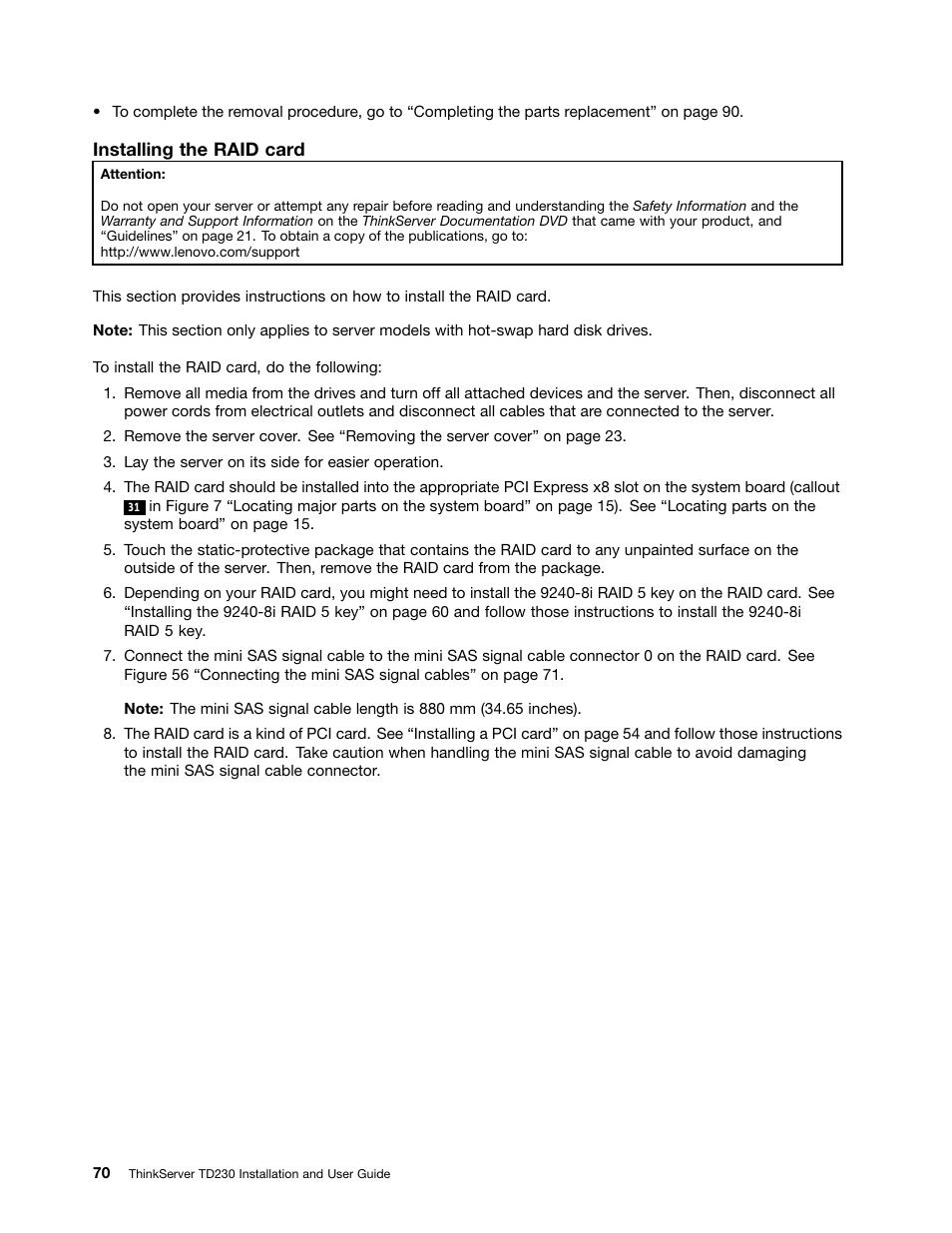 Lenovo THINKSERVER TD230 User Manual | Page 80 / 150