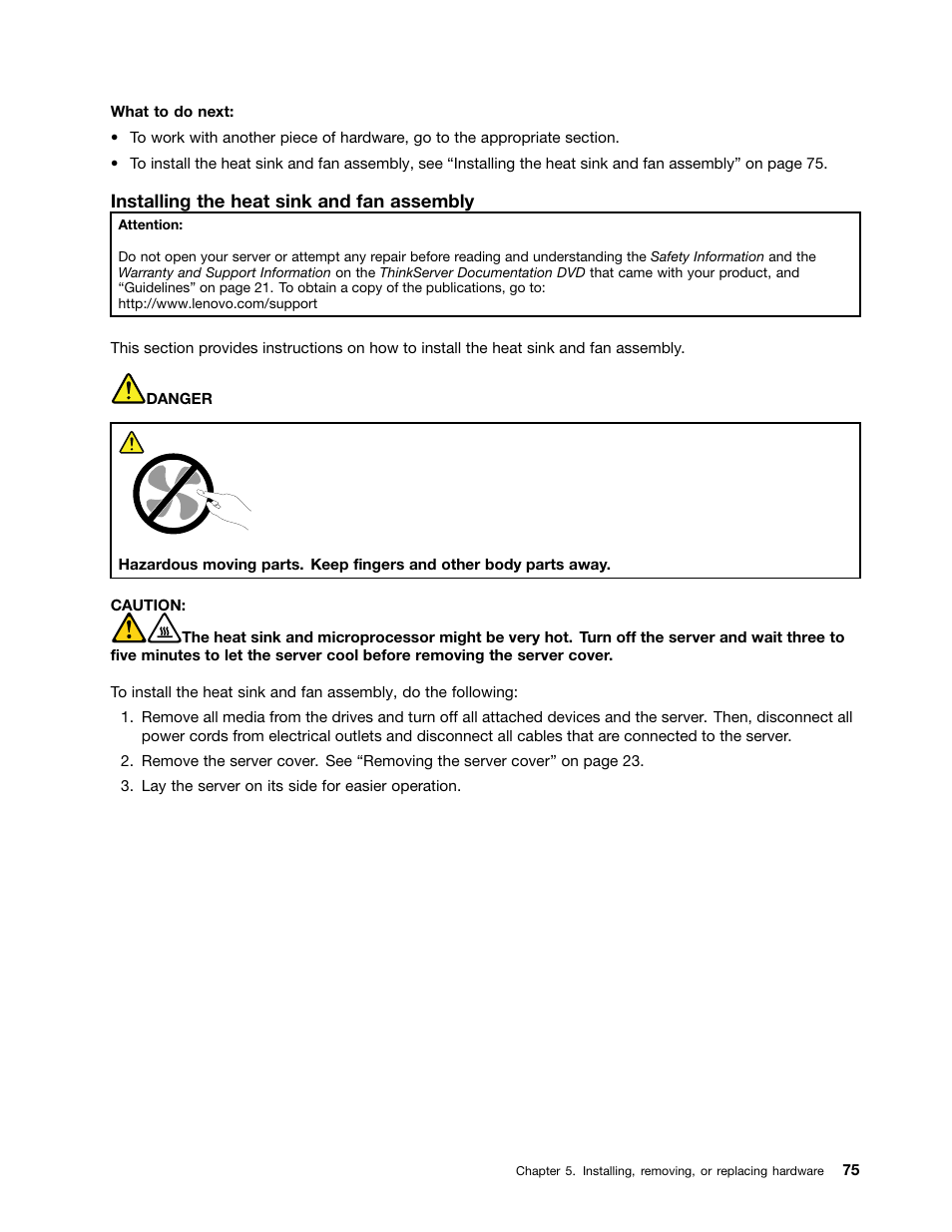 Lenovo THINKSERVER TD230 User Manual | Page 85 / 150
