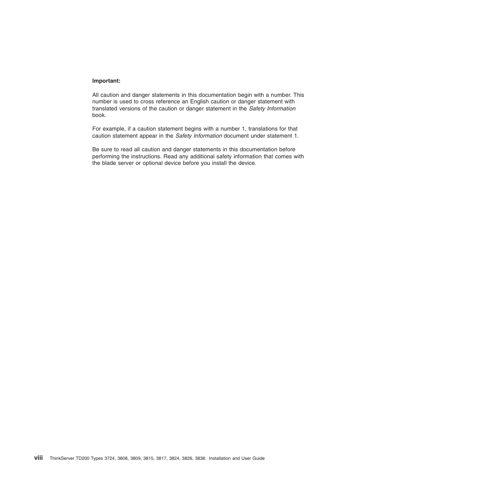 Lenovo ThinkServer TD200 User Manual | Page 10 / 228