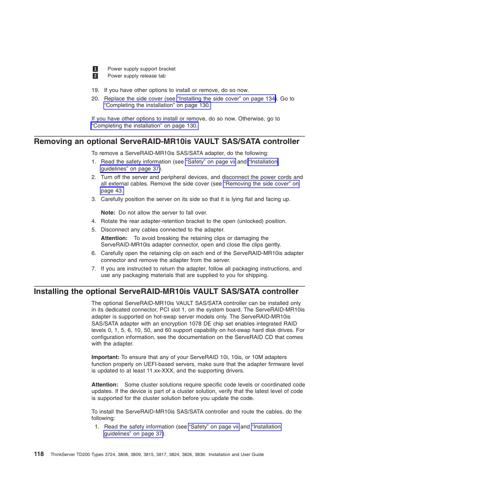 Lenovo ThinkServer TD200 User Manual | Page 136 / 228