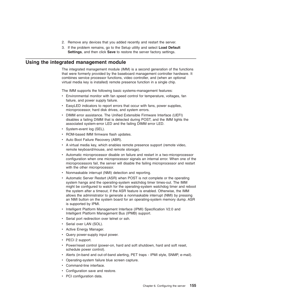 Using the integrated management module | Lenovo ThinkServer TD200 User Manual | Page 173 / 228