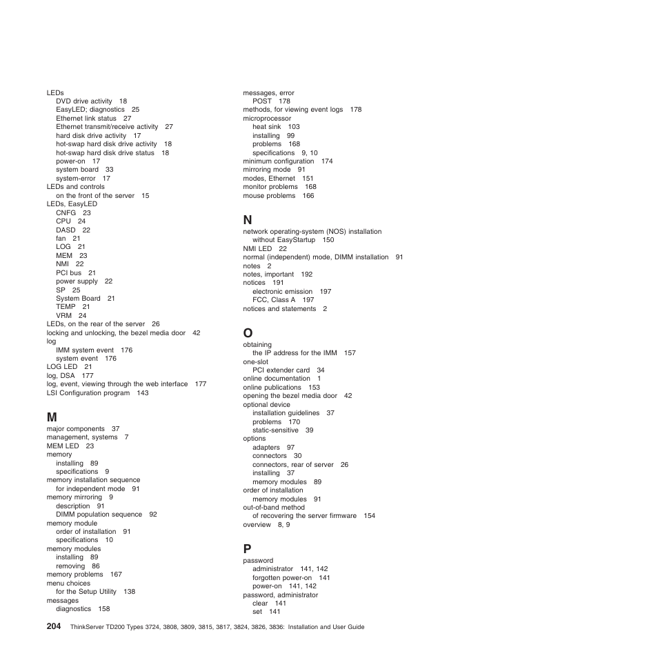 Lenovo ThinkServer TD200 User Manual | Page 222 / 228