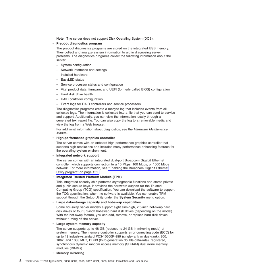 Lenovo ThinkServer TD200 User Manual | Page 26 / 228