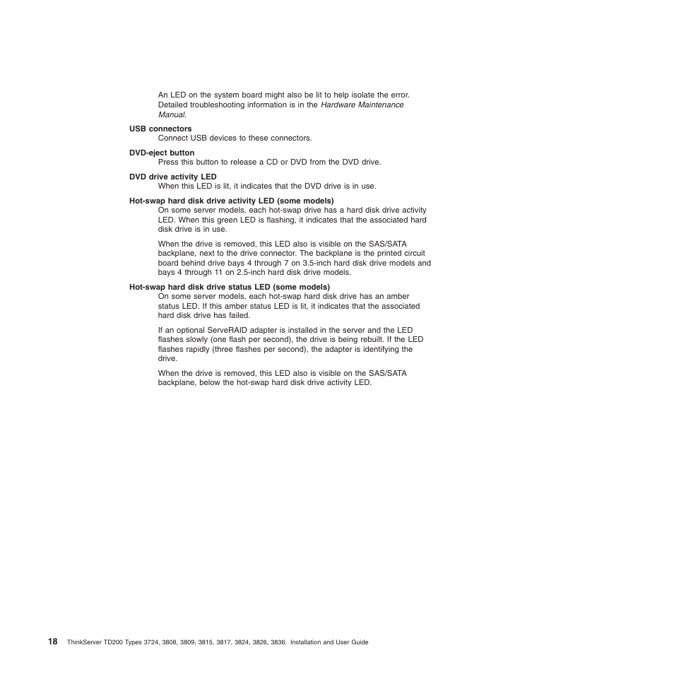 Lenovo ThinkServer TD200 User Manual | Page 36 / 228