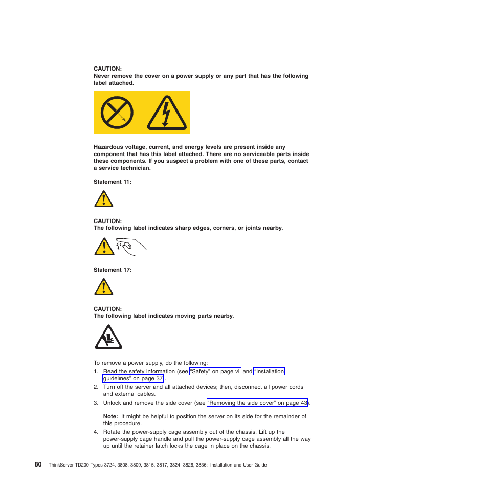 Lenovo ThinkServer TD200 User Manual | Page 98 / 228