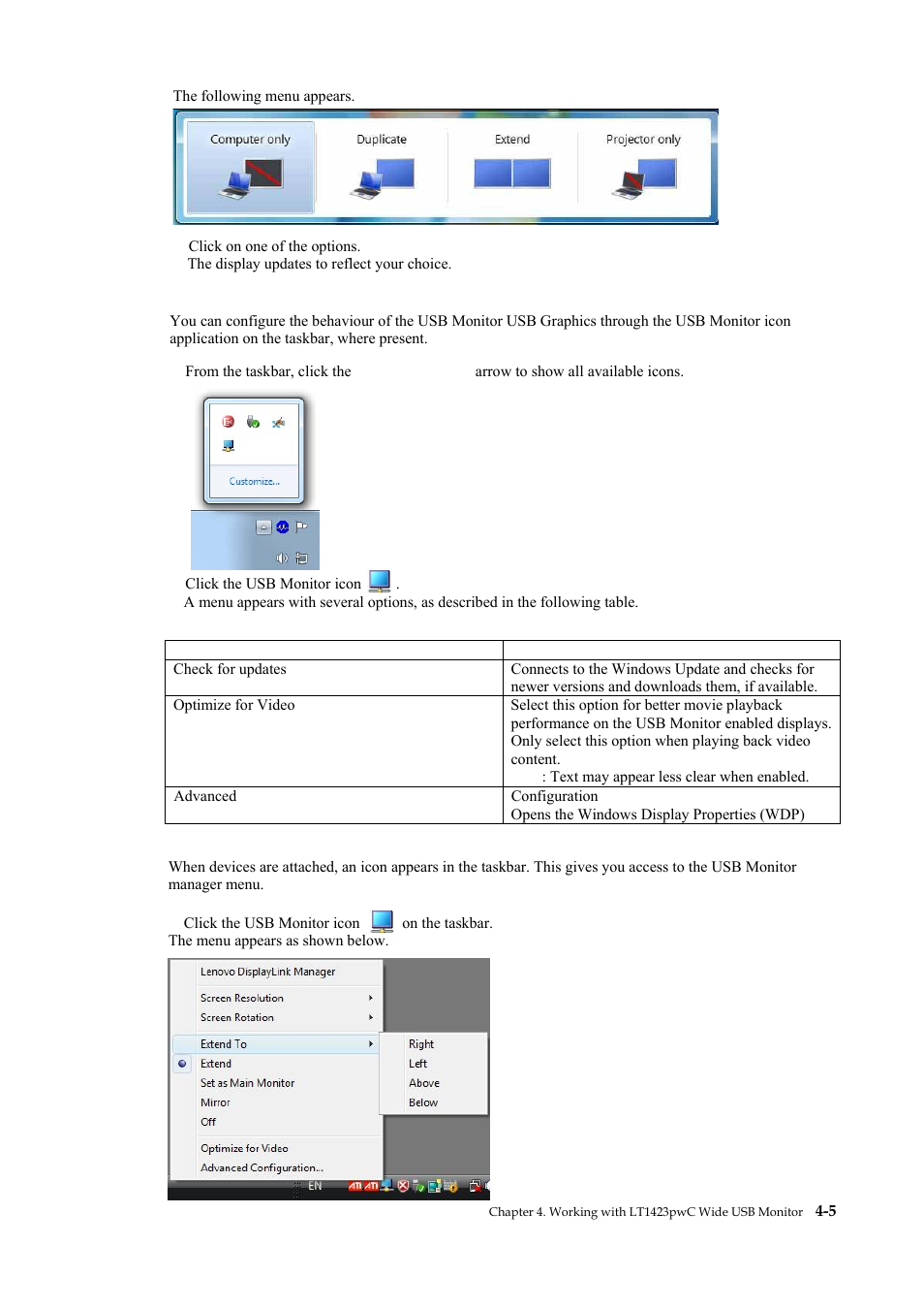 Lenovo ThinkVision LT1423p 13.3-inch IPS LED Backlit LCD Wireless Touch Monitor with pen User Manual | Page 26 / 38