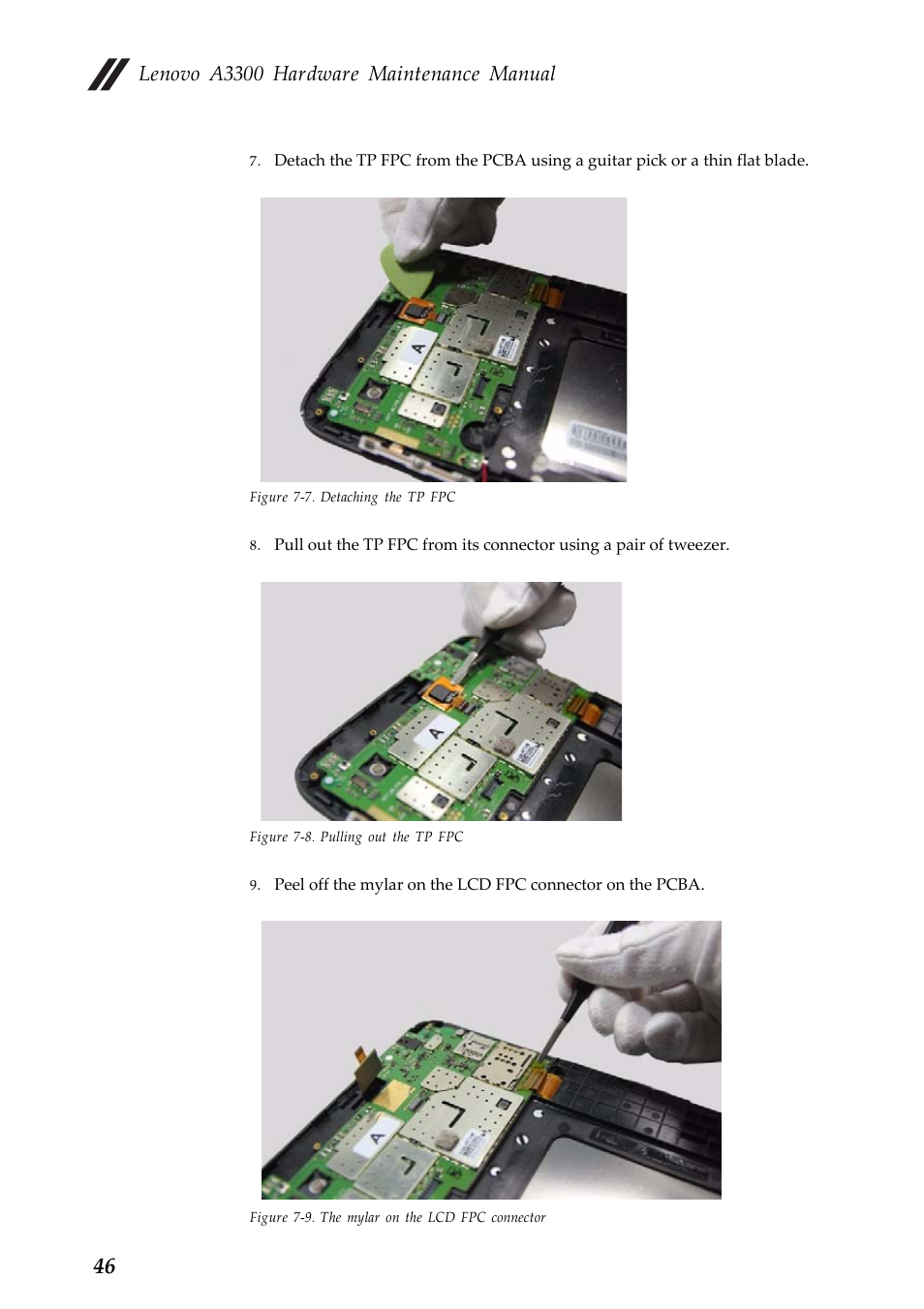 Lenovo a3300 hardware maintenance manual | Lenovo A7 30 Tablet User Manual | Page 50 / 66