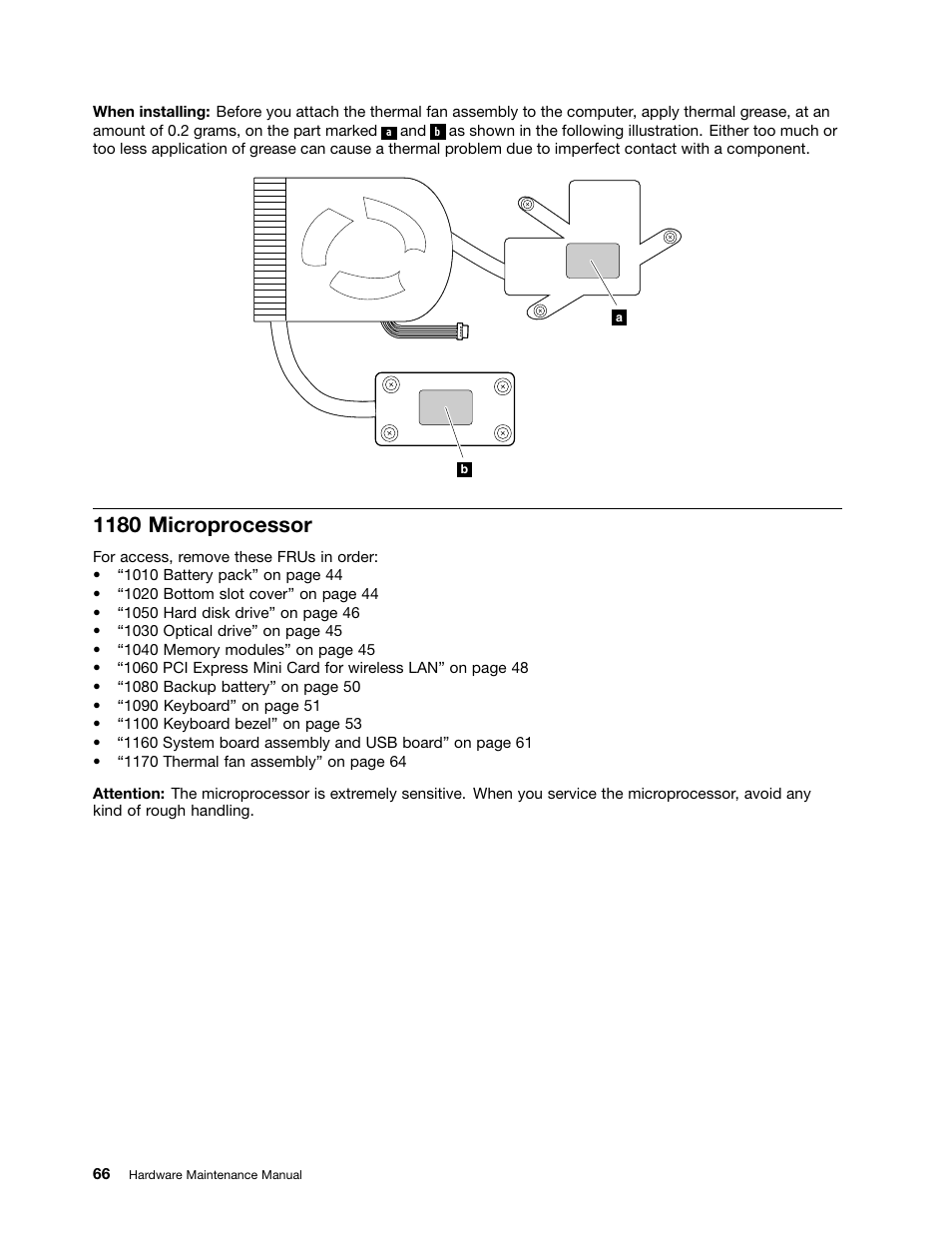 1180 microprocessor | Lenovo V480c Notebook User Manual | Page 72 / 114