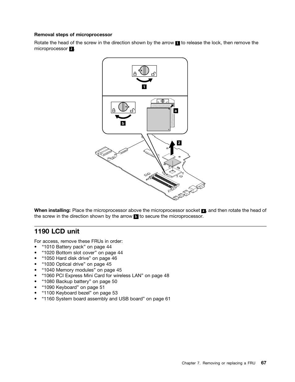 1190 lcd unit | Lenovo V480c Notebook User Manual | Page 73 / 114