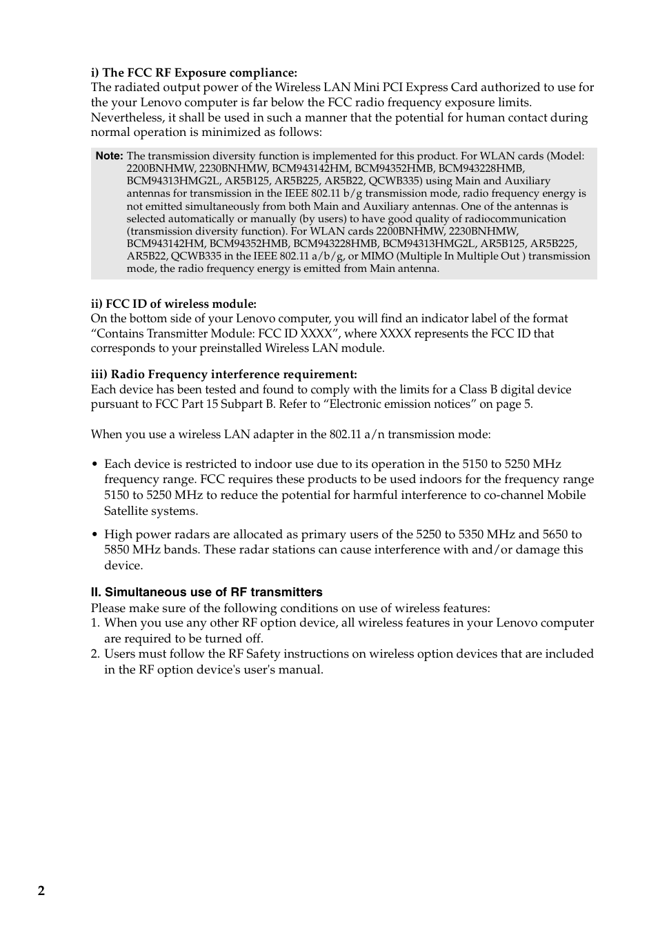 Lenovo IdeaPad U430p Notebook User Manual | Page 2 / 43