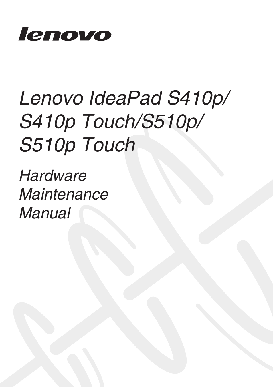 Lenovo IdeaPad S410p Notebook User Manual | 104 pages