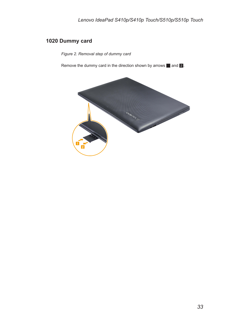 1020 dummy card | Lenovo IdeaPad S410p Notebook User Manual | Page 37 / 104