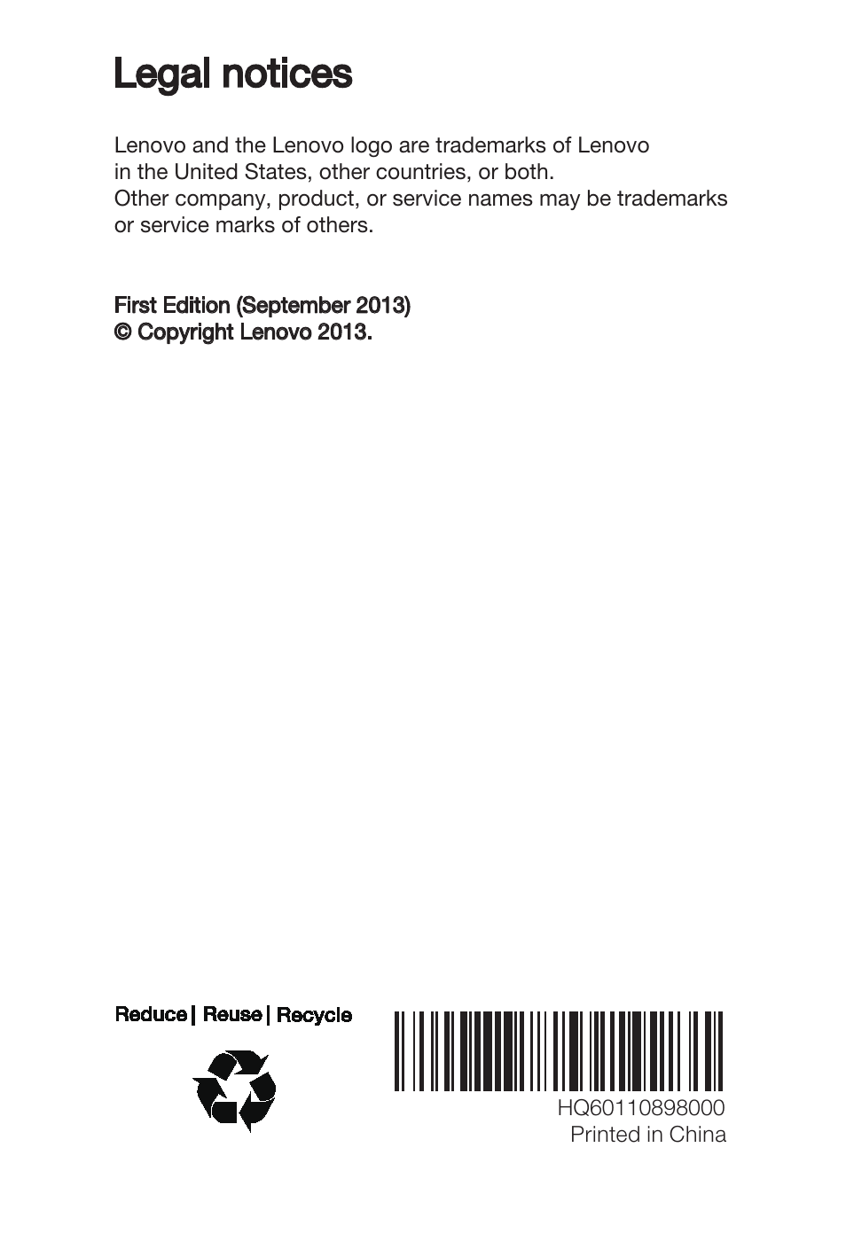 Legal notices | Lenovo A680 Smartphone User Manual | Page 21 / 21