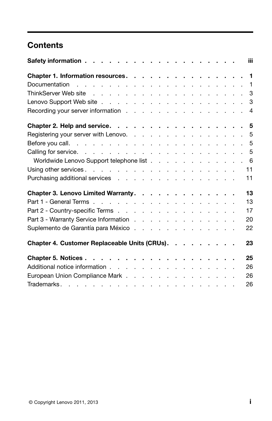 Lenovo ThinkServer TS430 User Manual | Page 3 / 36
