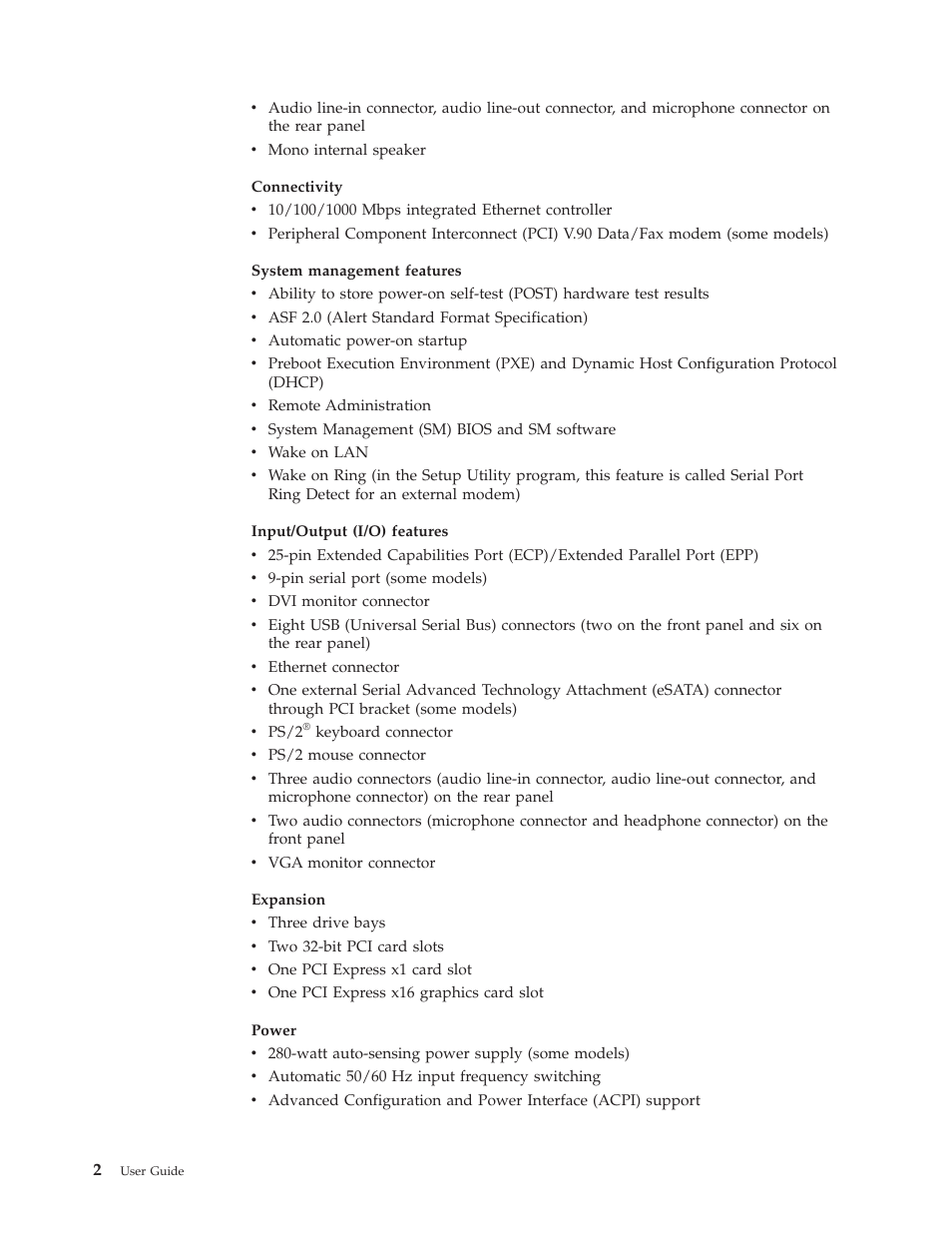 Lenovo ThinkCentre A62 User Manual | Page 10 / 92