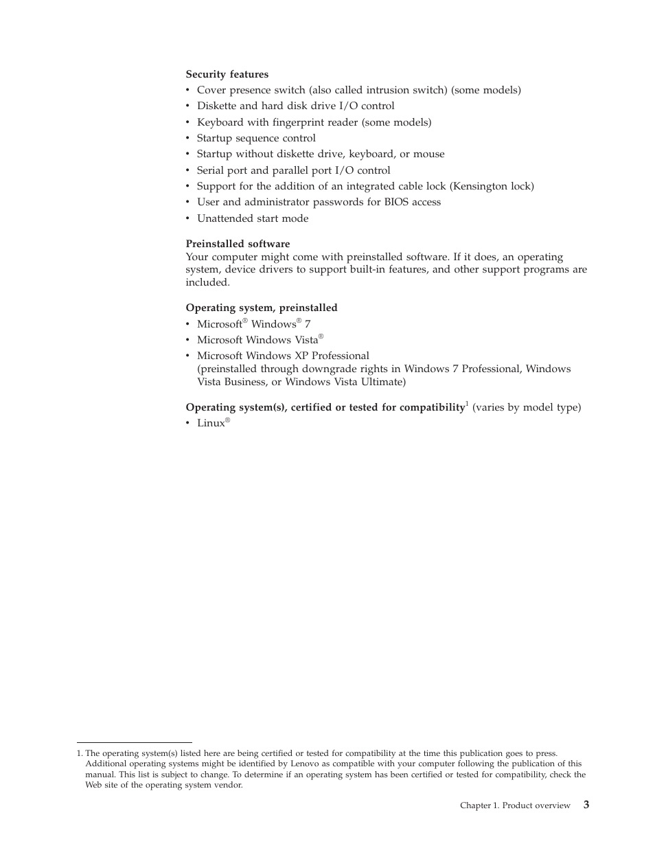 Lenovo ThinkCentre A62 User Manual | Page 11 / 92