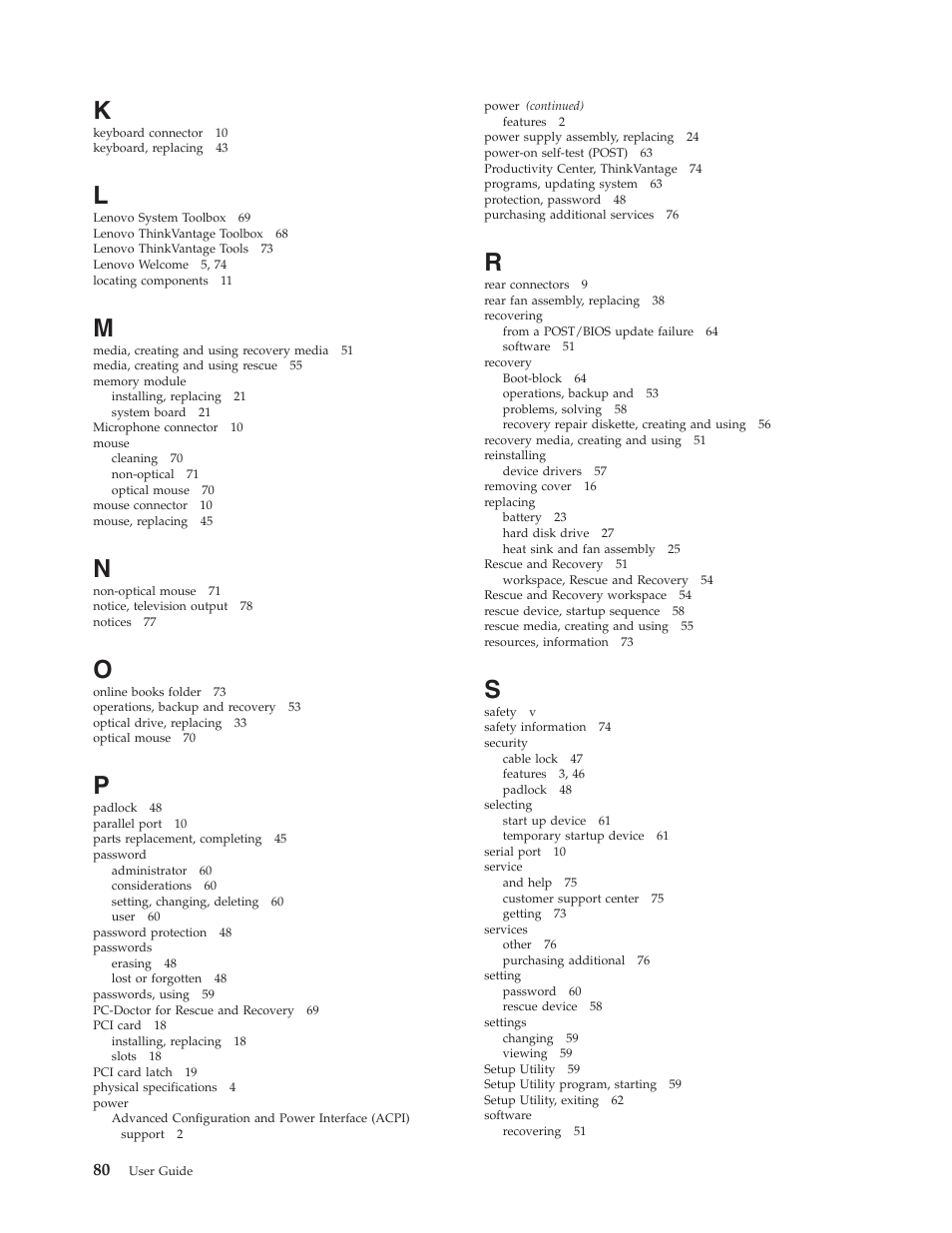 Lenovo ThinkCentre A62 User Manual | Page 88 / 92