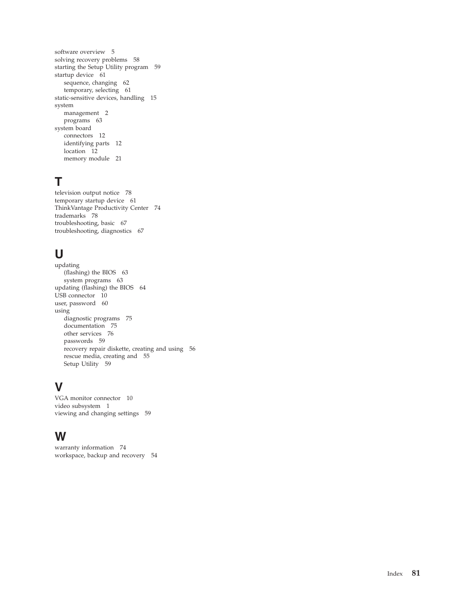 Lenovo ThinkCentre A62 User Manual | Page 89 / 92